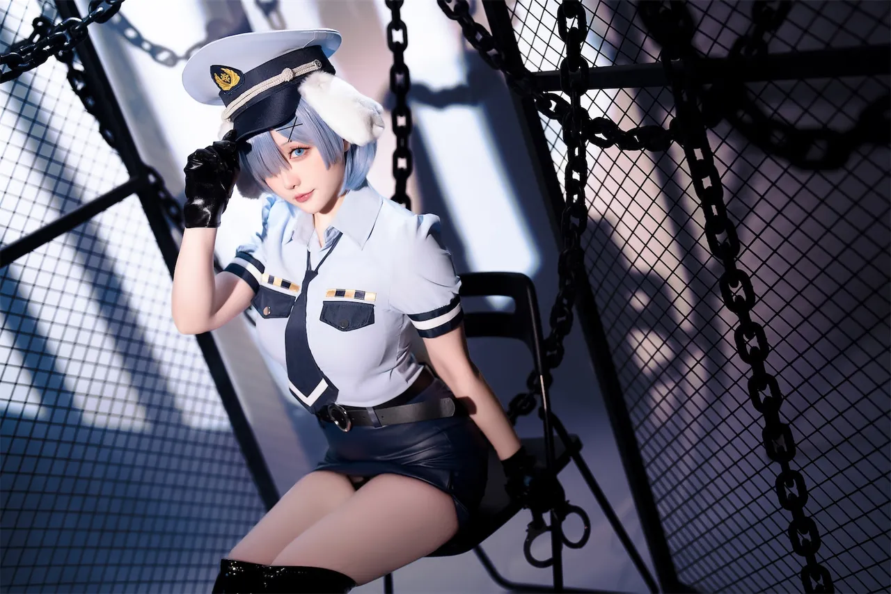 Hoshilily (星之迟迟) Rem Dog-Eared Police Officer - ReZero-erohere11.webp